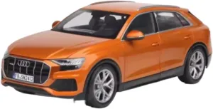 1 18 for Audi Q8 2018 SUV Alloy Diecast Car Model Simulation Toy Collection Display Figure Souvenirs Motor Vehicles Toys