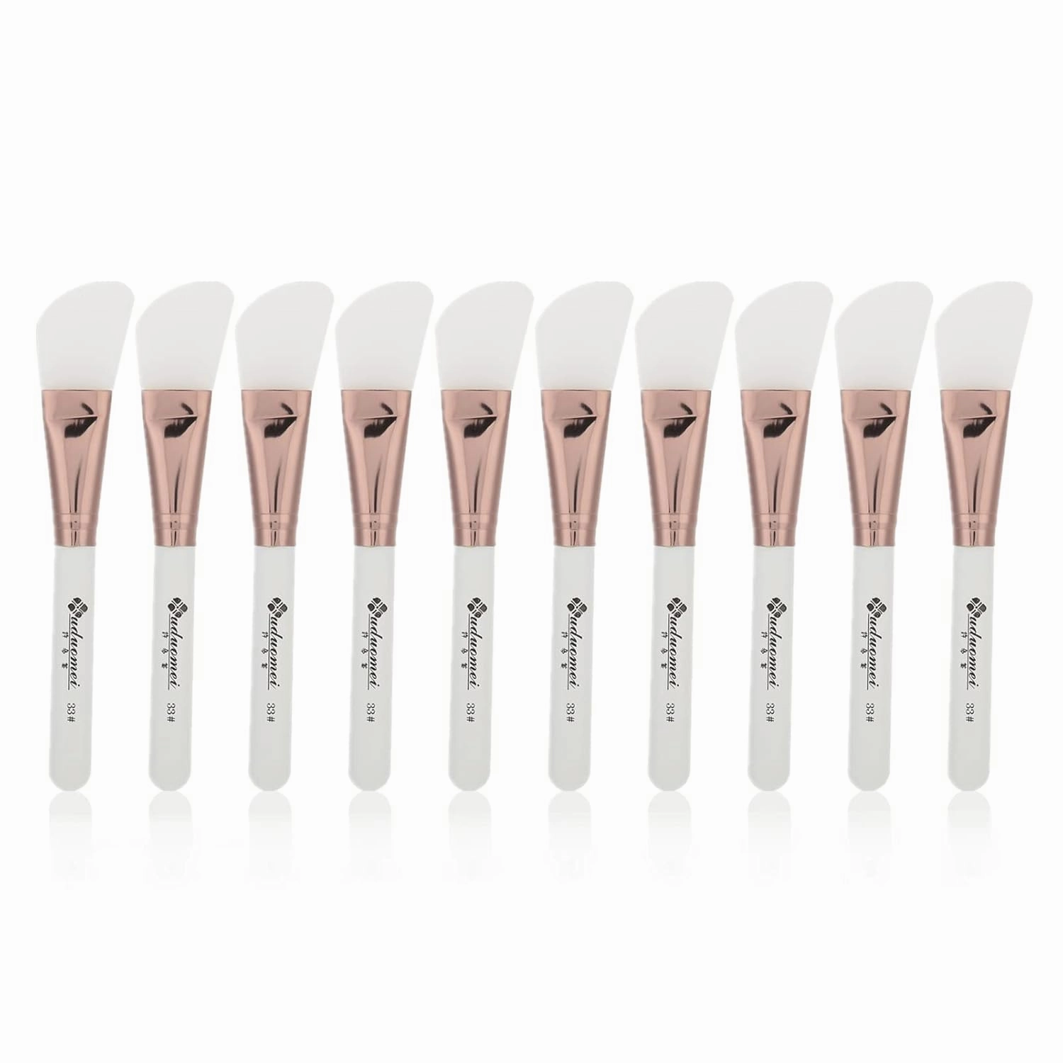 10pcs Silicone Facial Mask Brush, Flexible facial Mud Mixed Brush, Hairless Face Mask Brush Applicator for Facials, Mud, Clay Mask, DIY, Modeling Mask, Wholesale Business