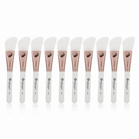 10pcs Silicone Facial Mask Brush, Flexible facial Mud Mixed Brush, Hairless Face Mask Brush Applicator for Facials, Mud, Clay Mask, DIY, Modeling Mask, Wholesale Business