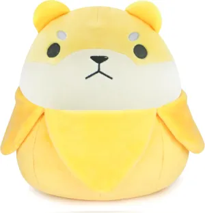 11inch Cute Banana Shiba Inu Plush, Kawaii Shiba Inu Pillow Gifts for Kids Girls Boys Birthday Christmas Home Decor