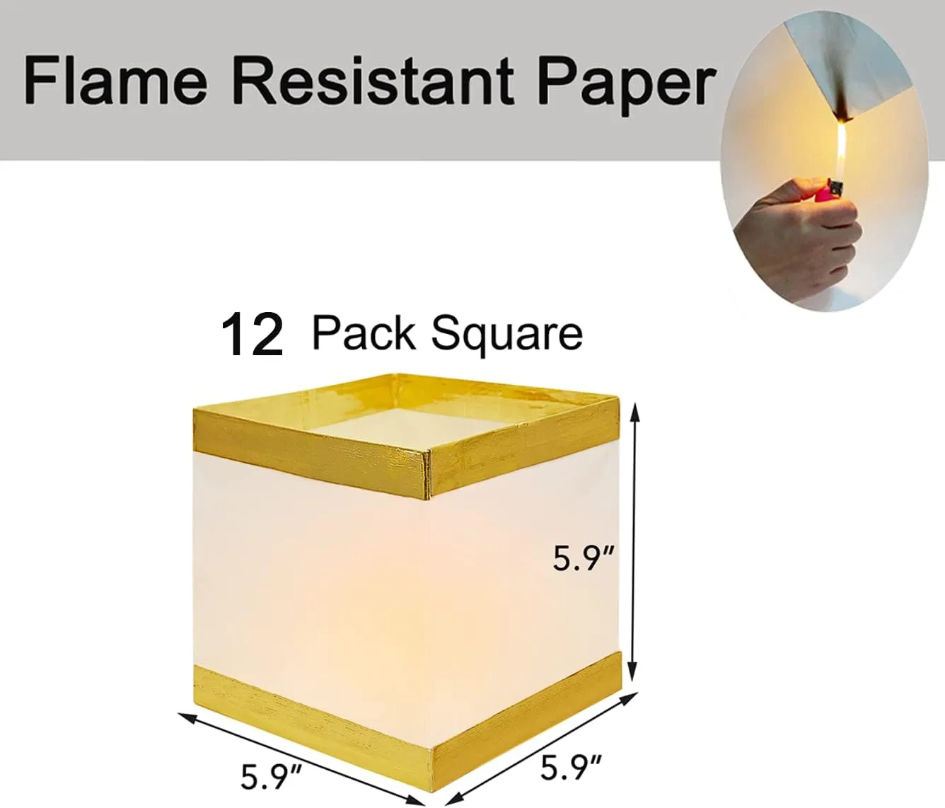 12Pack Floating Square Lanterns with LED Flameless Candles,Outdoor Lanterns Decorative with Waterproof,Floating Candles for Pool,River,Memorials,Wedding,Bar,and Parties…… (12 Square)