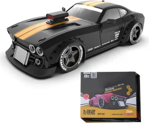 1/32 Mini RC 30KM/H Gyro Drift Car, 2.4G 4WD RC Drift Car with LED Headlights, High Speed Electric Racing Sports Car, Indoor Remote Control Toys Gift (RTR Version)