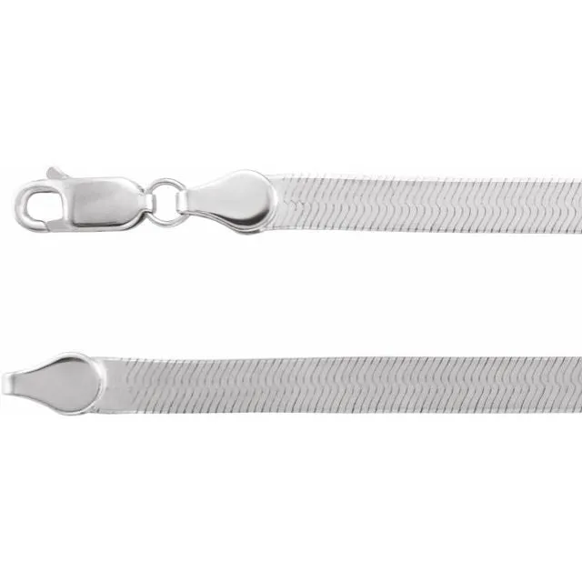 14K Gold 4.6 mm Flexible Herringbone Chain