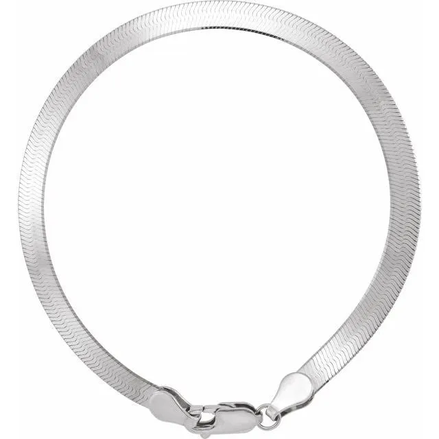 14K Gold 4.6 mm Flexible Herringbone Chain