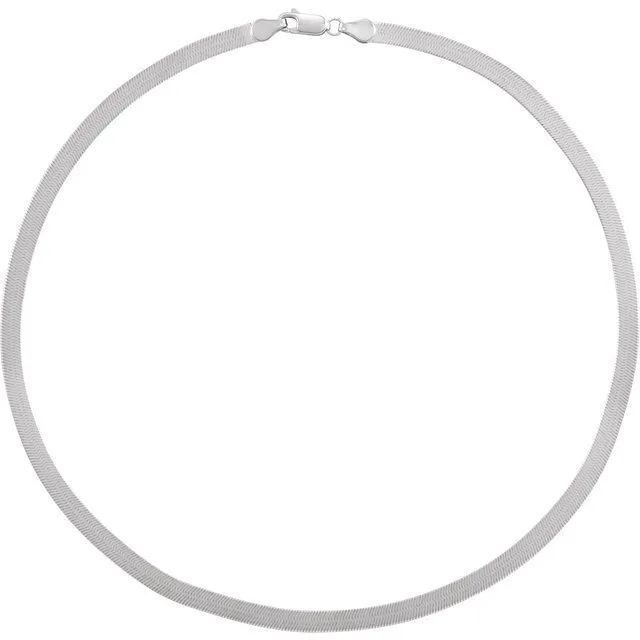14K Gold 4.6 mm Flexible Herringbone Chain