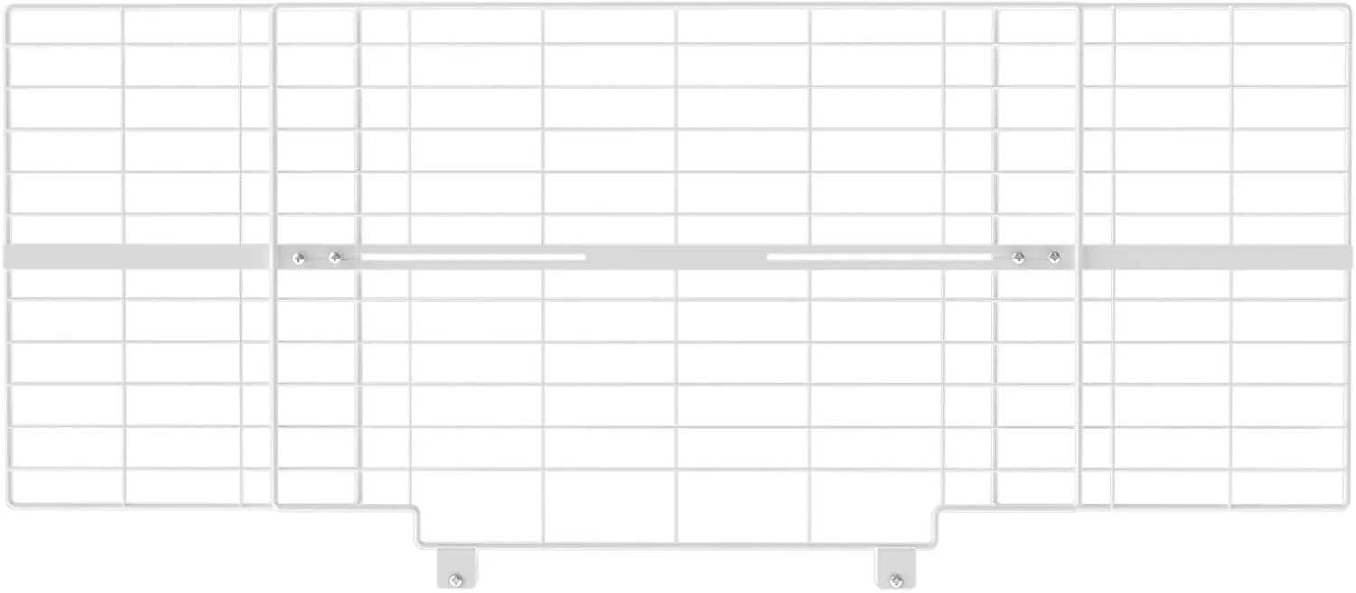 16-Inch Height Extension for Pet Gates, Adjustable Top Extension Piece for 26-42 Inch Wide Gates, Prevents Cats from Jumping Over, White