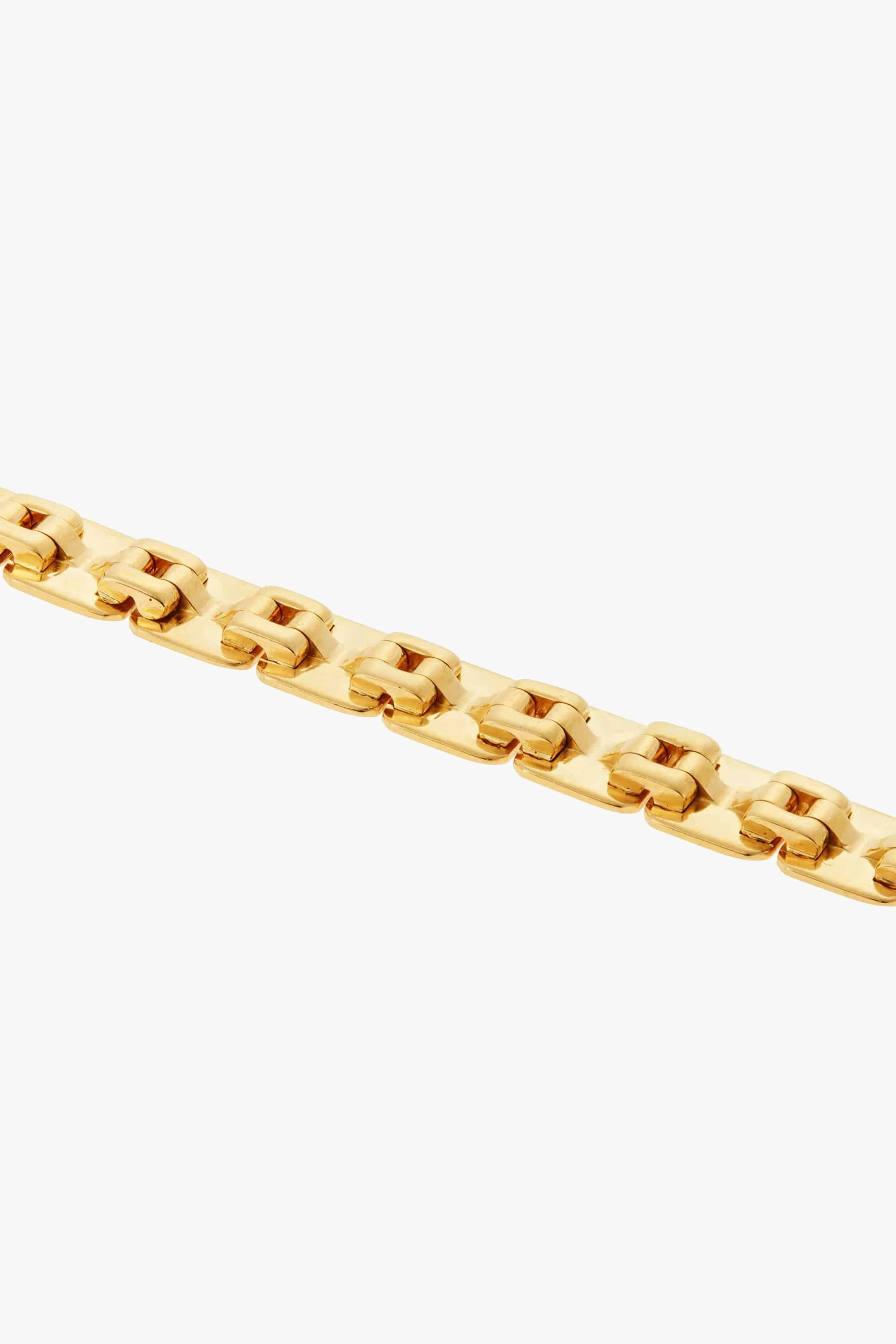 18K Yellow Gold Medium Tile Bracelet