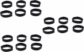 18pcs Leather Watch Band Flexible Movable for Wristwatch Straps Replacement Buckles for Secure Positioning Black Band Holders for Watches