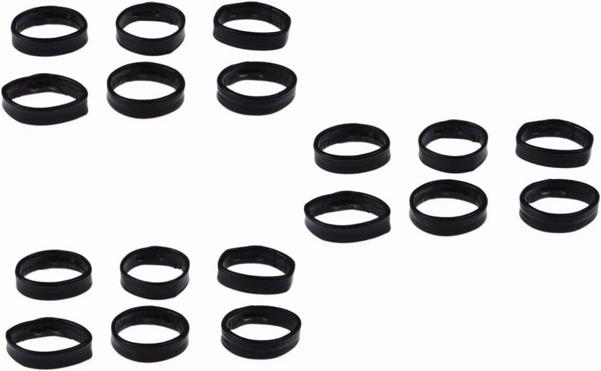 18pcs Leather Watch Band Flexible Movable for Wristwatch Straps Replacement Buckles for Secure Positioning Black Band Holders for Watches