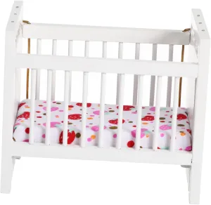 1pc Doll House Crib Dollhouse Miniature Crib Mini Doll Furniture for Mini Cute Dollhouse Crib Room Decor Dollhouse Furniture Artificial Mini Furniture