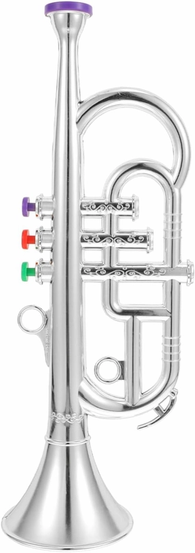1pc Educational Stage Instrument Toy for Boys and Girls Realistic Simulated Trumpet for Beginners Safe Easy to Clean Musical Toy for