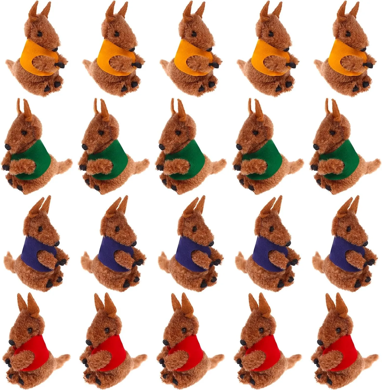 20Pcs Kangaroo Clip Buddy Kangaroo Clip Kangaroo Stuffed Animal Pencil Toppers Kangaroo Prizes Fuzzy Kangaroo Hugger Clip Animal Plush Pencil Clips Cute Toy