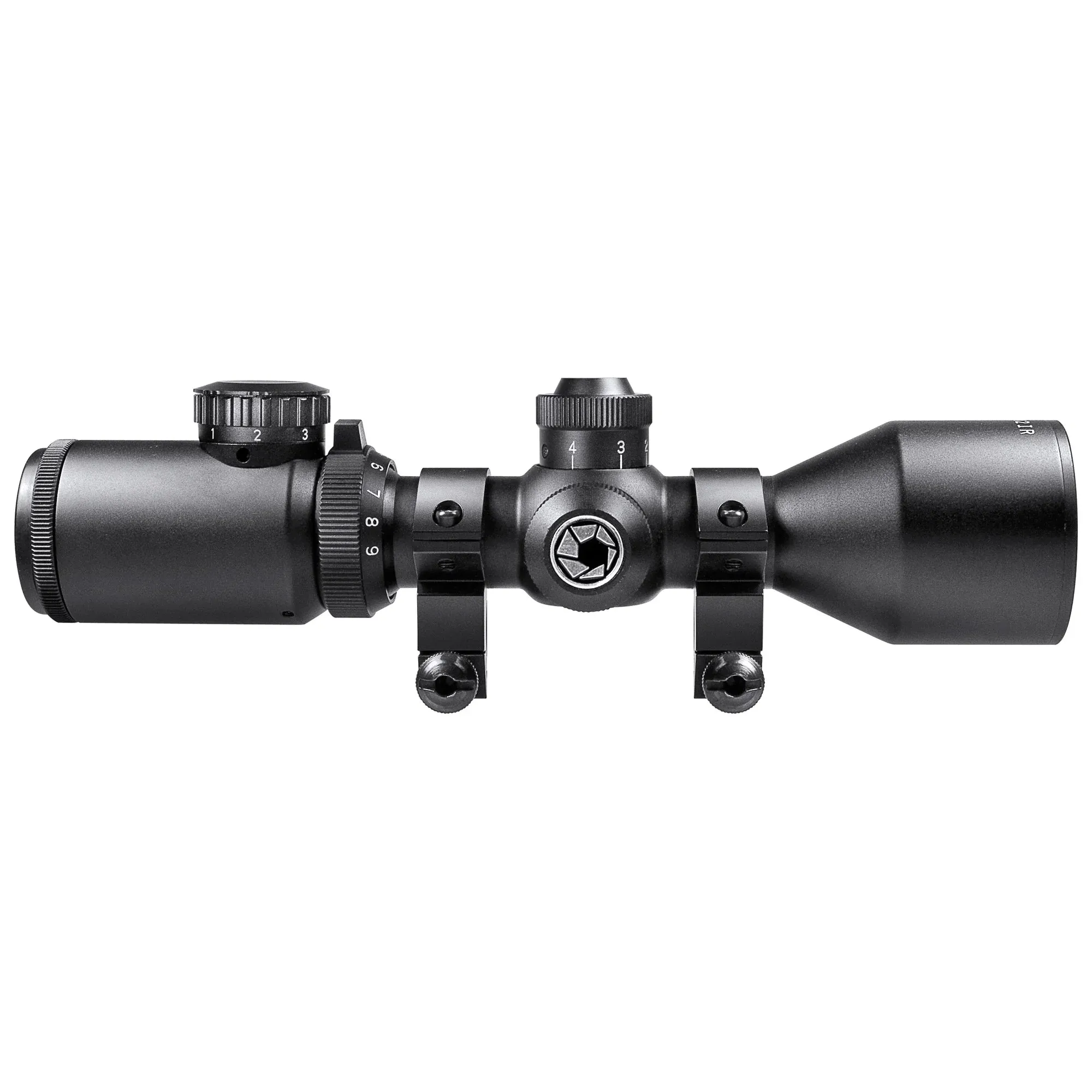 3-9x42mm Contour External Range Drum IR 4A Mil-Plex B.D.C. Rifle Scope with Rings | AC10634