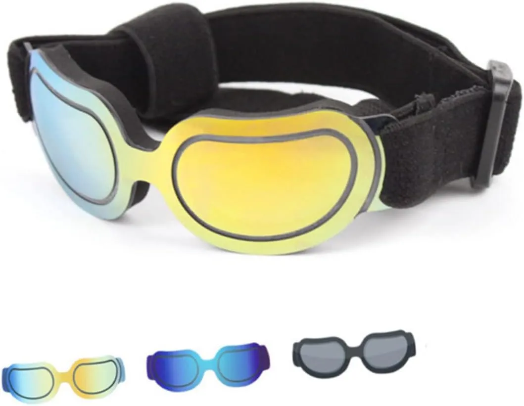 3 Pcs Doggy Sunglasses Pet Supplies Uv Protection Glasses Foldable Easy to Store