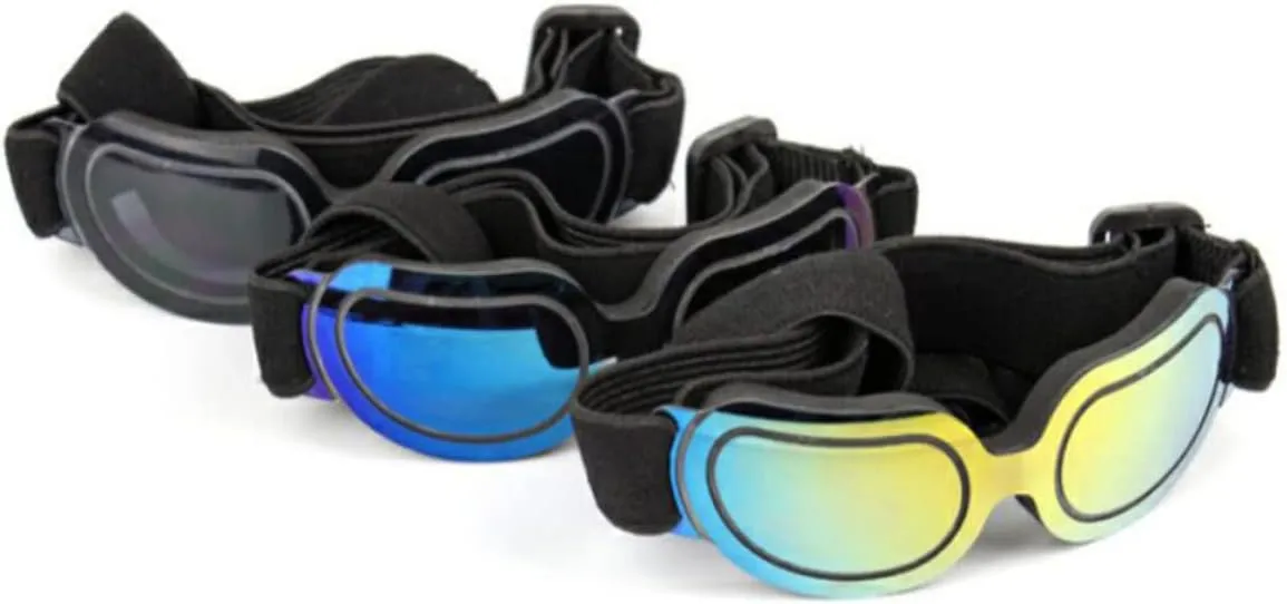 3 Pcs Doggy Sunglasses Pet Supplies Uv Protection Glasses Foldable Easy to Store