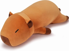 30'' Giant Capybara Plush Stuffed Animal- Capybara Plush Pillow Plushies, Large Sleeping Capybara Plush Toy, Cute Hugging Capybara Stuffed Animal, Birthday Gifts for Kids Girls Boys