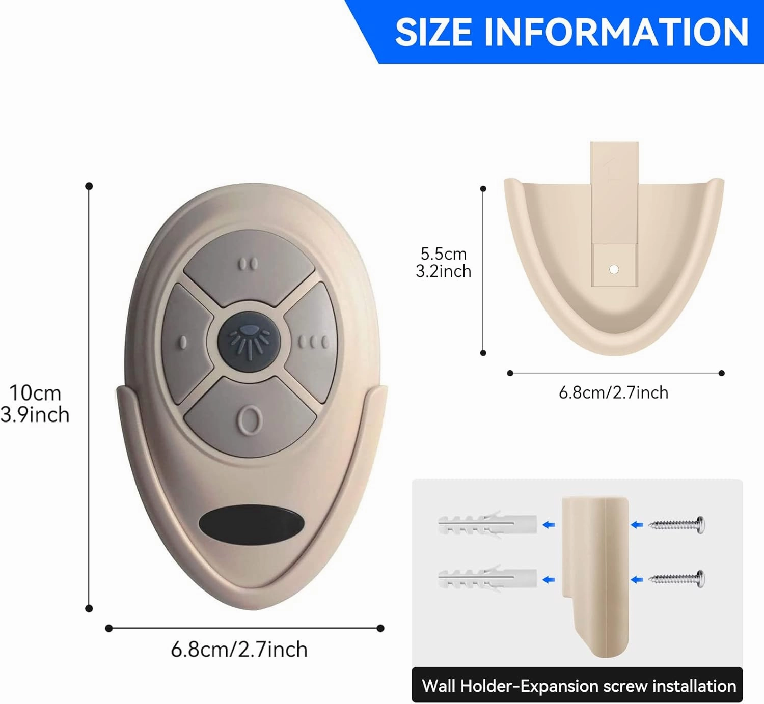 35T1 Ceiling Fan Remote Control Replacement for Harbor Breeze Allen Roth, 303.9MHz, 3-Speed, Light Dimmer, Learn Key, Replace FAN-11T FAN-53T FAN-HD L3HFAN35T FAN-35T L3HFAN35T1 FAN-35T1 (Remote Only)