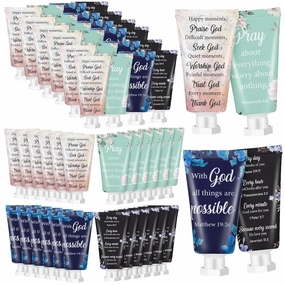 36 Pcs Christian Hand Cream Bulk for Women Mothers Day Church Gifts in Bulk Bible Travel Hand Lotion for Dry Hands Bible Verse Hand Lotion for Mom Grandma Holiday mothers day Gift