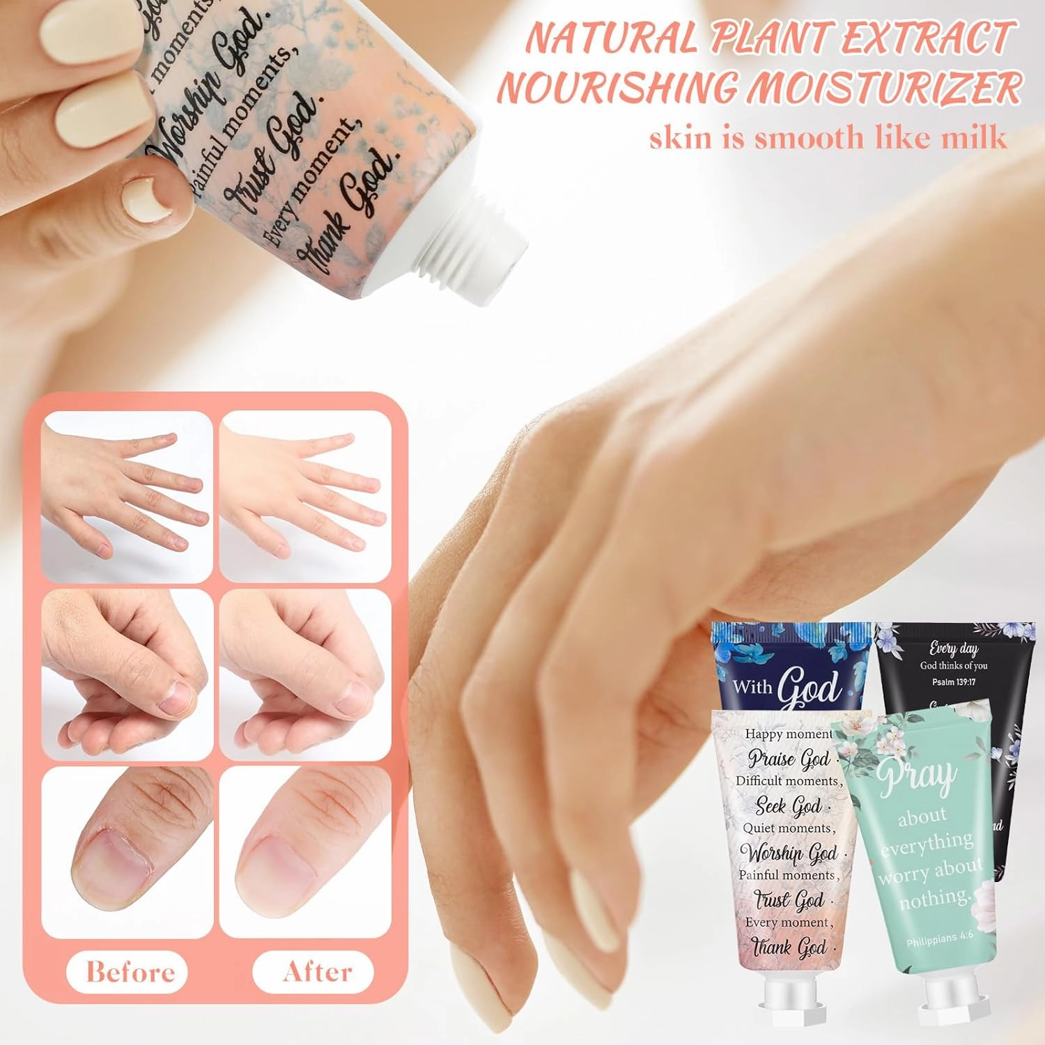 36 Pcs Christian Hand Cream Bulk for Women Mothers Day Church Gifts in Bulk Bible Travel Hand Lotion for Dry Hands Bible Verse Hand Lotion for Mom Grandma Holiday mothers day Gift