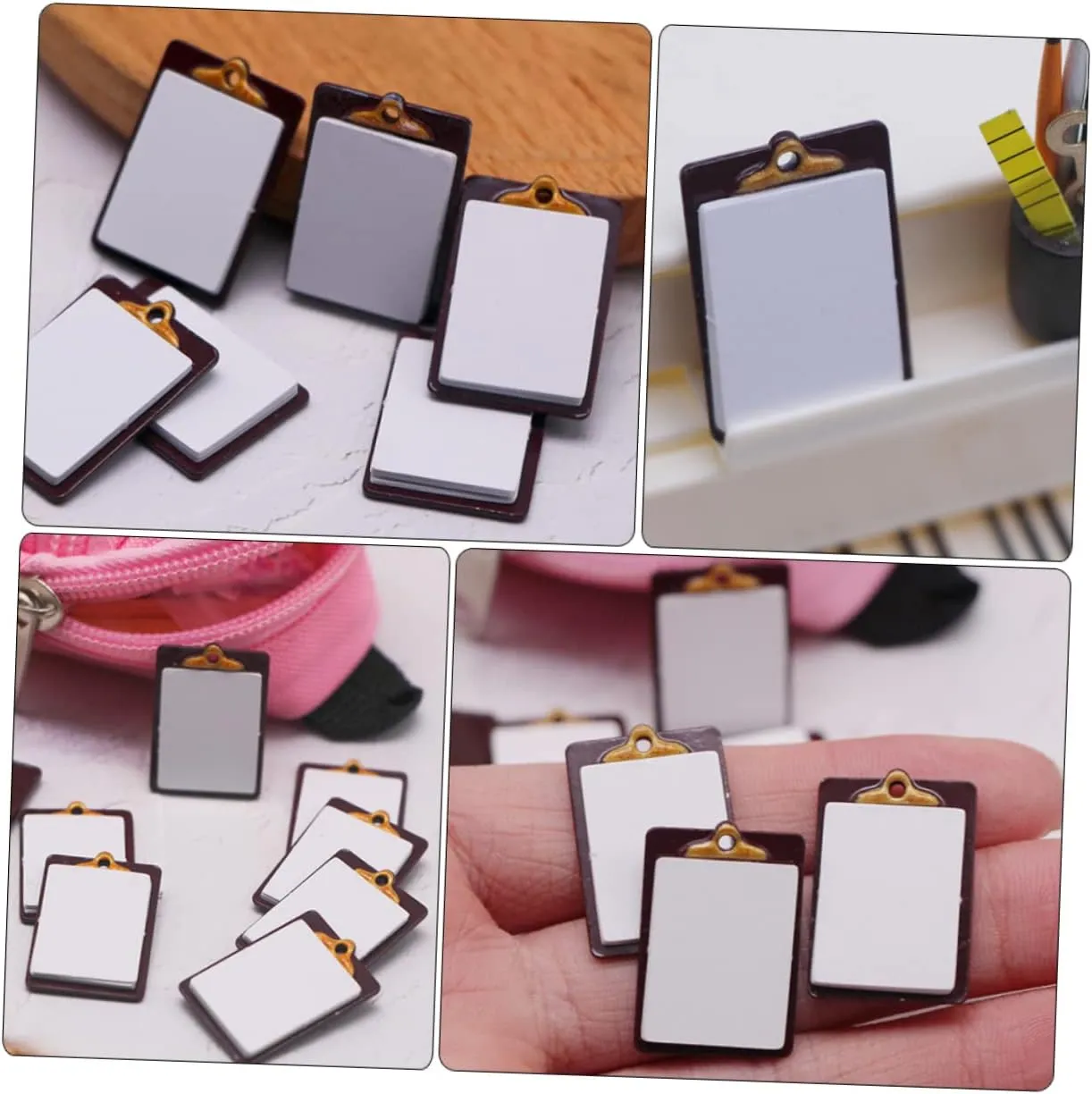 3sets Miniature Writing Board Cute House Accessory for DIY Decor Mini House Model Adornment for Crafting and Home Decoration 4pcs*3