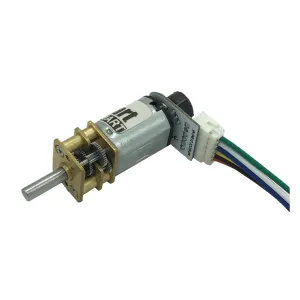 3V Micro DC Gear Small Motor N20 with Encoder 6V Adjustable Speed Customized for Monitoring Equipment Robot Mini Electric Motor(3v 265rpm)