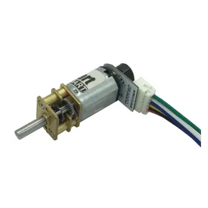 3V Micro DC Gear Small Motor N20 with Encoder 6V Adjustable Speed Customized for Monitoring Equipment Robot Mini Electric Motor(6v 530rpm)