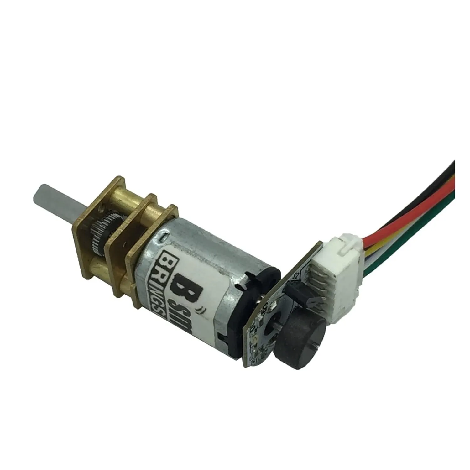 3V Micro DC Gear Small Motor N20 with Encoder 6V Adjustable Speed Customized for Monitoring Equipment Robot Mini Electric Motor(6v 530rpm)