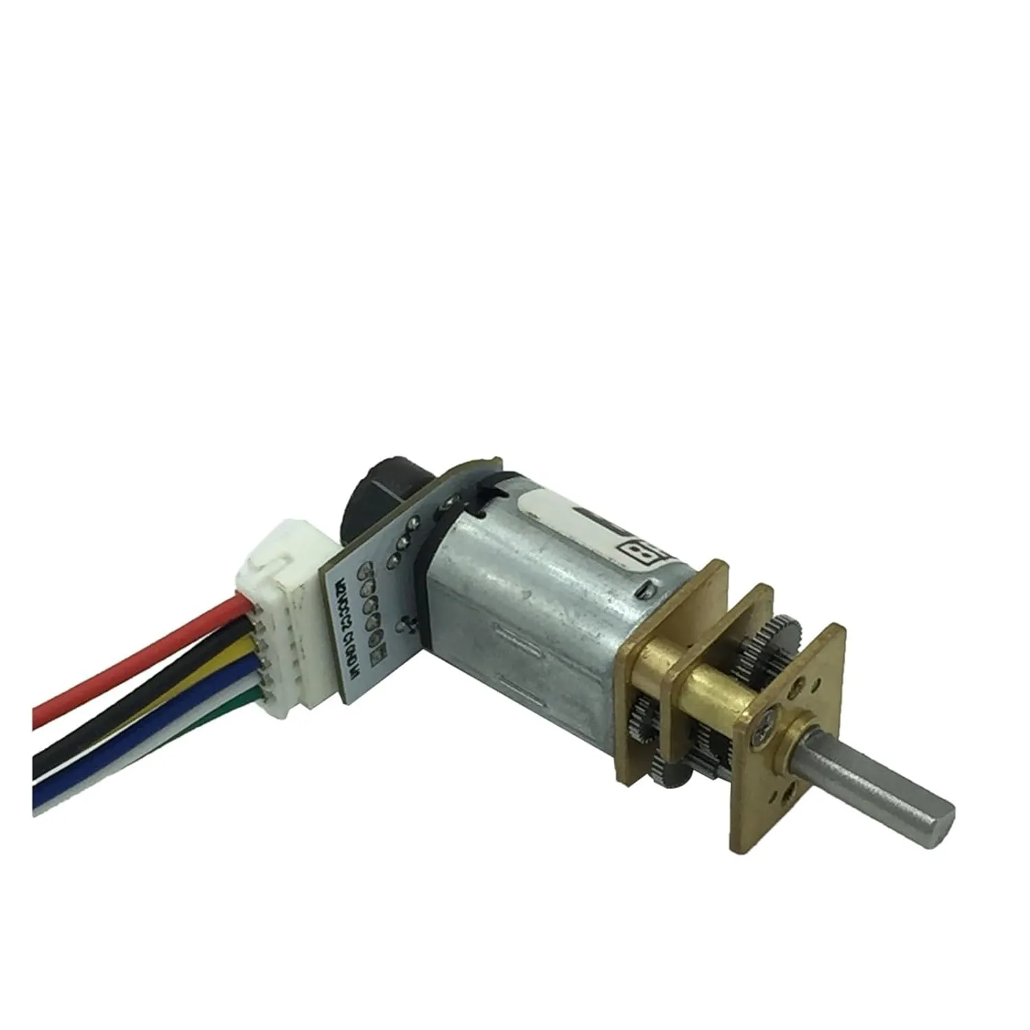 3V Micro DC Gear Small Motor N20 with Encoder 6V Adjustable Speed Customized for Monitoring Equipment Robot Mini Electric Motor(6v 530rpm)