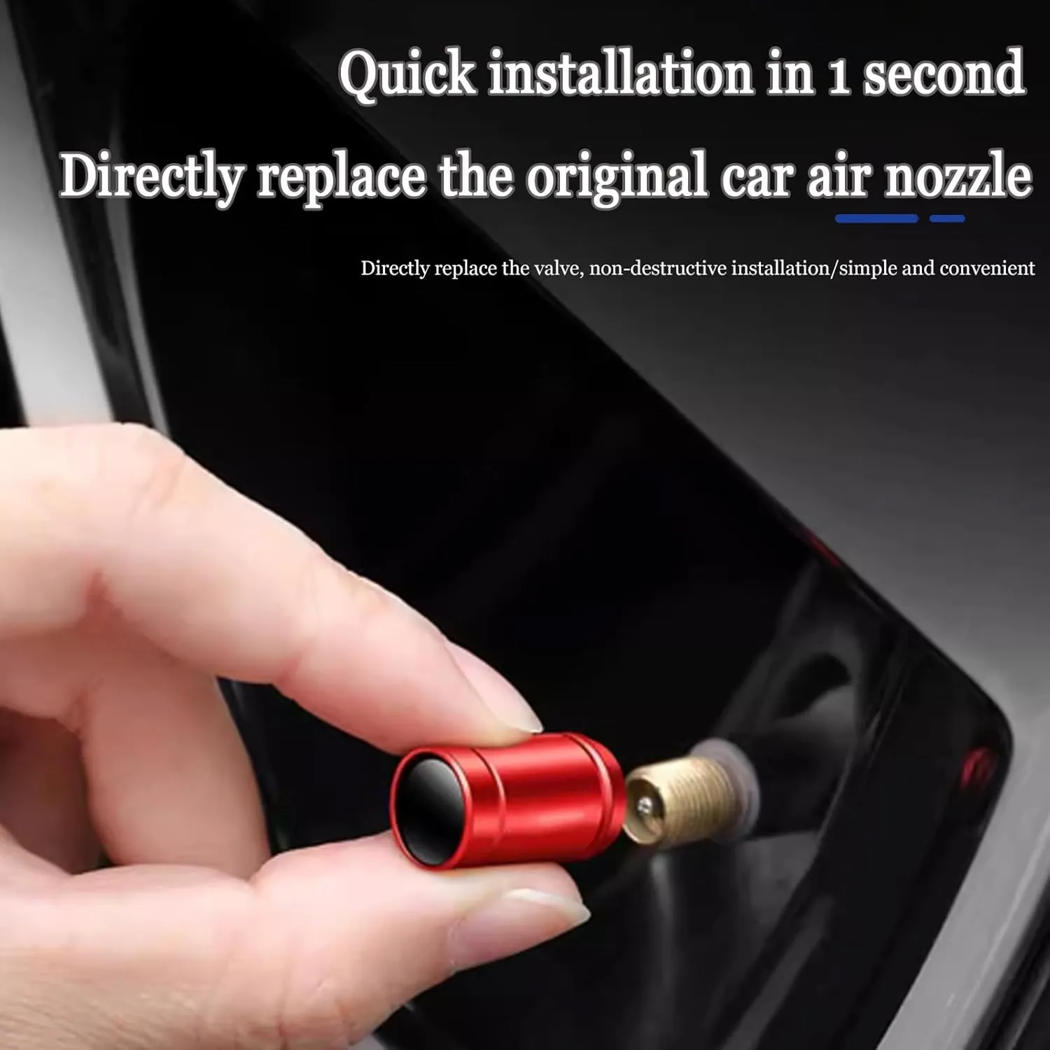 4 Pcs Car Tire Valve Stem Caps for Mitsubishi Ralliart, Aluminum Alloy Tire Valve Stem Air Cap Valve Tire Dust Covers Tire Valve Caps Car Accessories,A