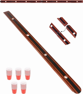 4 or More Person Shot Board, Unique Head-Tail Connection Design, Mutiple Together into Longer Ski Board, With 50 Cute Cups and Assembly Tools. Perfect for Mega Party and Celebrations