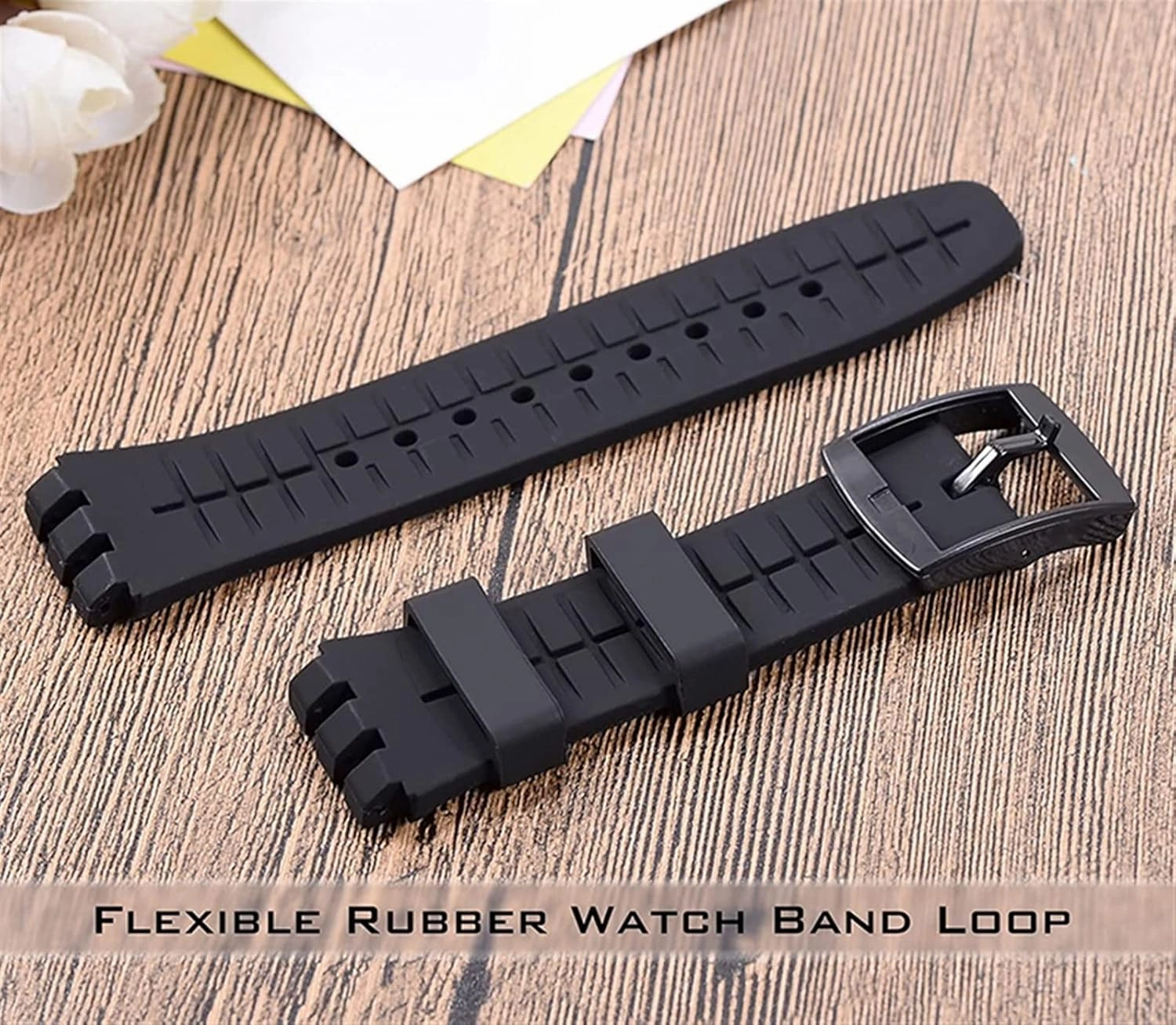 4pcs Watch Strap Loops Silicone Replace Rubber Rings Resin Watchband Keeper Holder Retainer 8 10 12 14 16 18 20 22 24 26 28 30mm Watch clasp