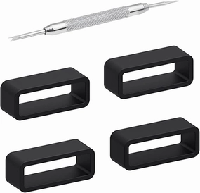 4pcs Watch Strap Loops Silicone Replace Rubber Rings Resin Watchband Keeper Holder Retainer 8 10 12 14 16 18 20 22 24 26 28 30mm Watch clasp