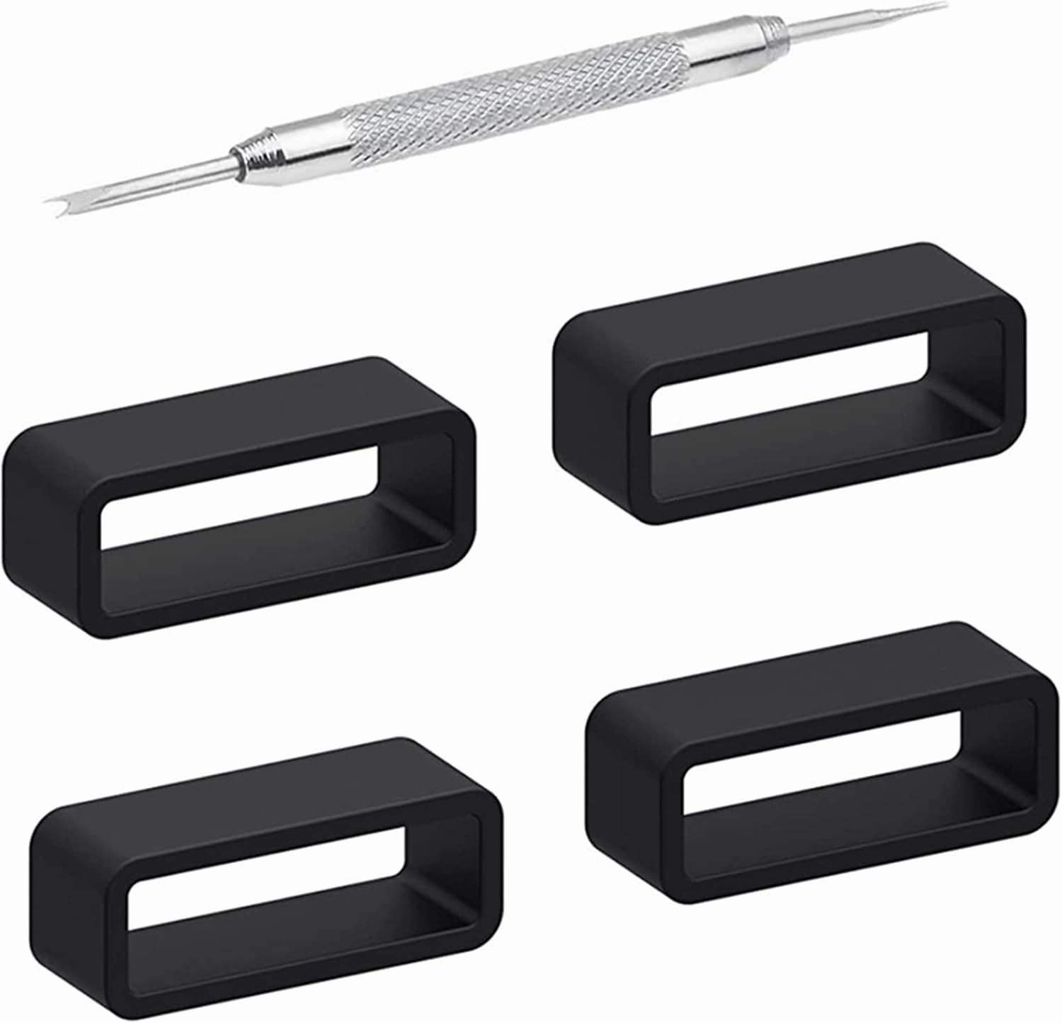 4pcs Watch Strap Loops Silicone Replace Rubber Rings Resin Watchband Keeper Holder Retainer 8 10 12 14 16 18 20 22 24 26 28 30mm Watch clasp