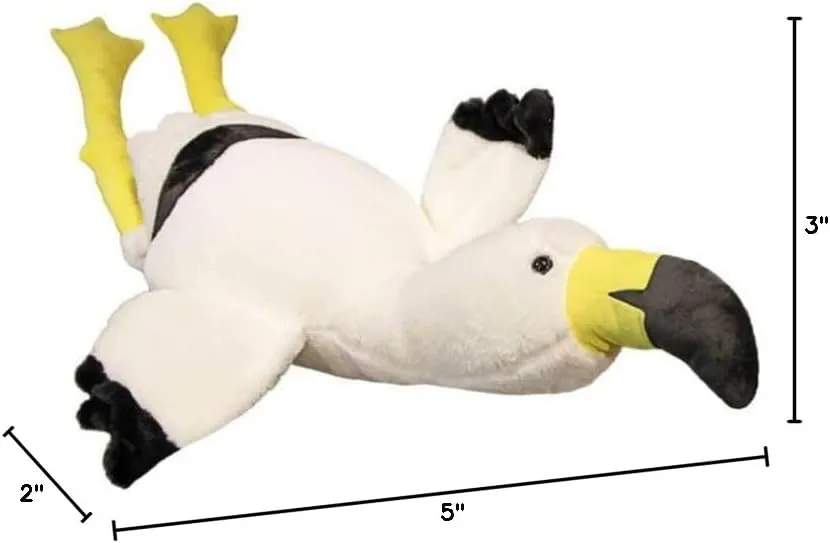 51" Flamingo Stuffed Animal Plush Pillow Giant Stuffed Animal Plush Doll White Flamingo Plush Toys for Kids Birthday Christmas Decoration Gifts（White）