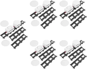 5sets Electric Rotating Sushi Toy Train Set Fun Sushi Belt Track for Boys and Girls Easy to Install Encourages Creativity Social Skills Battery Powered for Playtime
