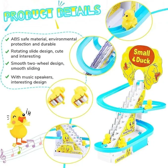 6-Pack Small Duck Climbing Stairs with Lights & Music