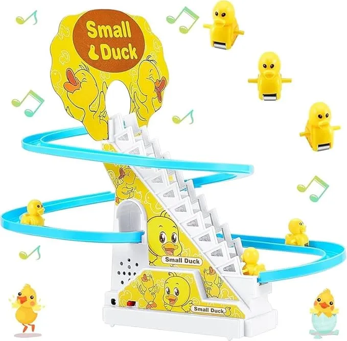 6-Pack Small Duck Climbing Stairs with Lights & Music
