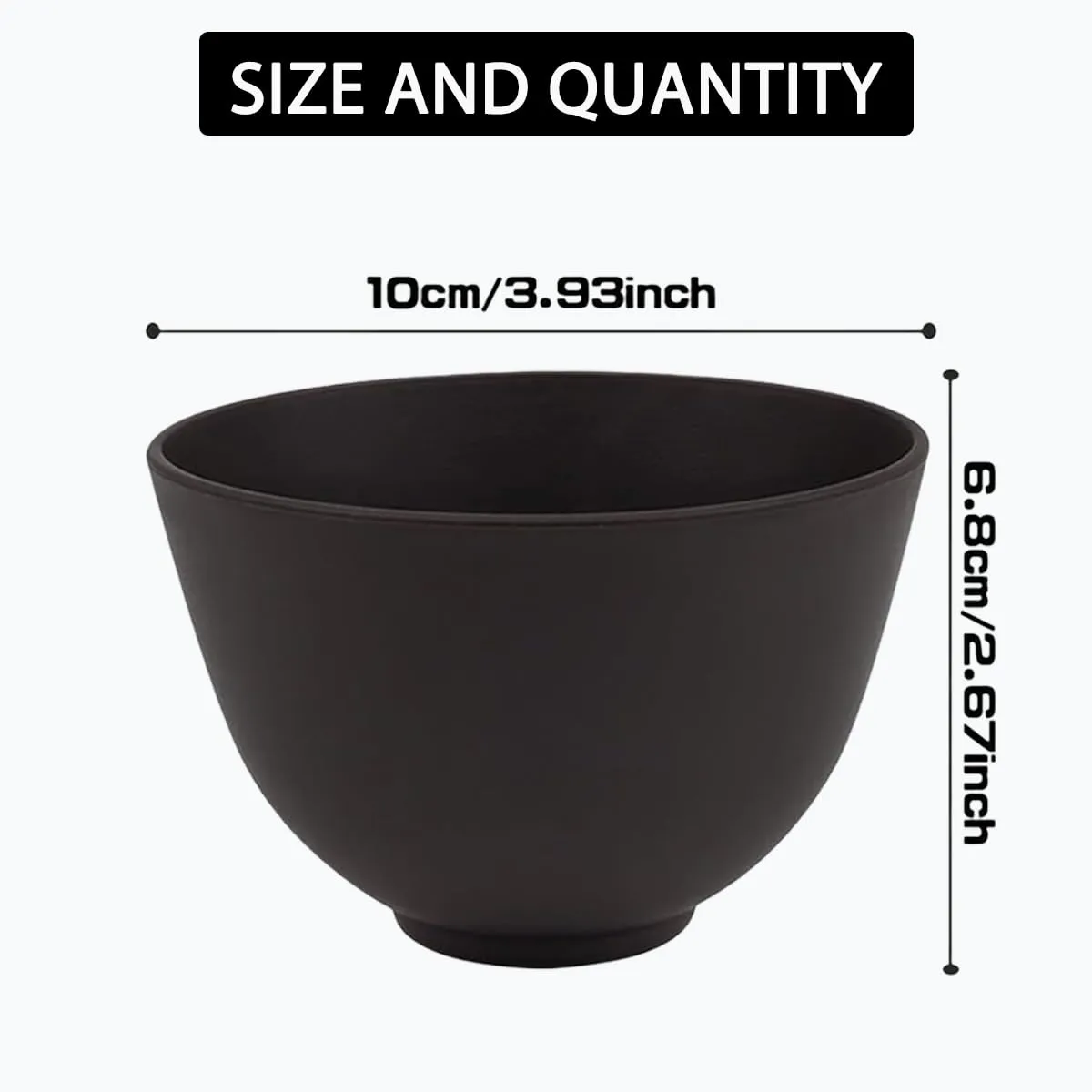 6 Piece Silicone Mixing Bowl Set, 3.93-Inch Microwaveable Silicone Bowls, Facial Bowls for Aestheticians, for Facial Masks, Mud Masks and Other Skin Care Products
