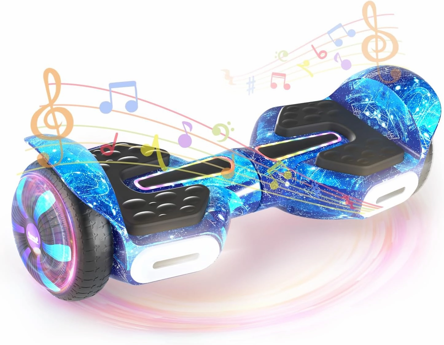 6.5" Scooter, Bluetooth Music Speaker and LED Light, Top 8.5mph & 8.5 Miles Range Power by Dual 250W Motor, Gifts for Kids Adults Boys, for All Ages