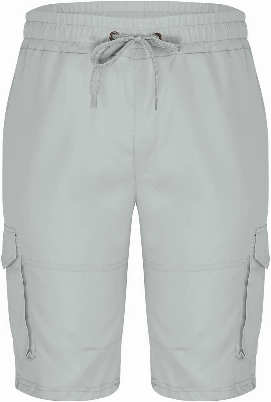 7 Inch Inseam Shorts Men 2023 Casual Stylish Drawstring Stretch Multi Pockets Cargo Shorts Utility Tooling Shorts