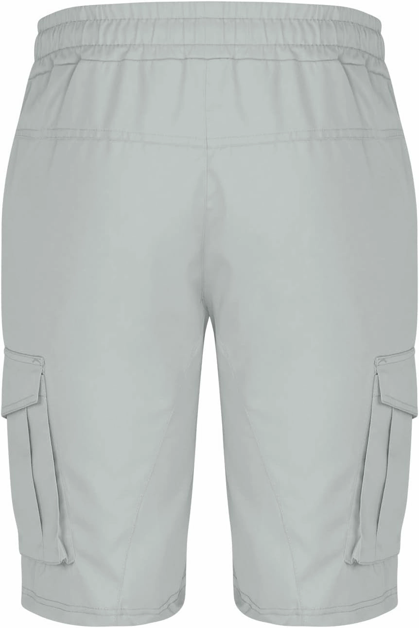 7 Inch Inseam Shorts Men 2023 Casual Stylish Drawstring Stretch Multi Pockets Cargo Shorts Utility Tooling Shorts