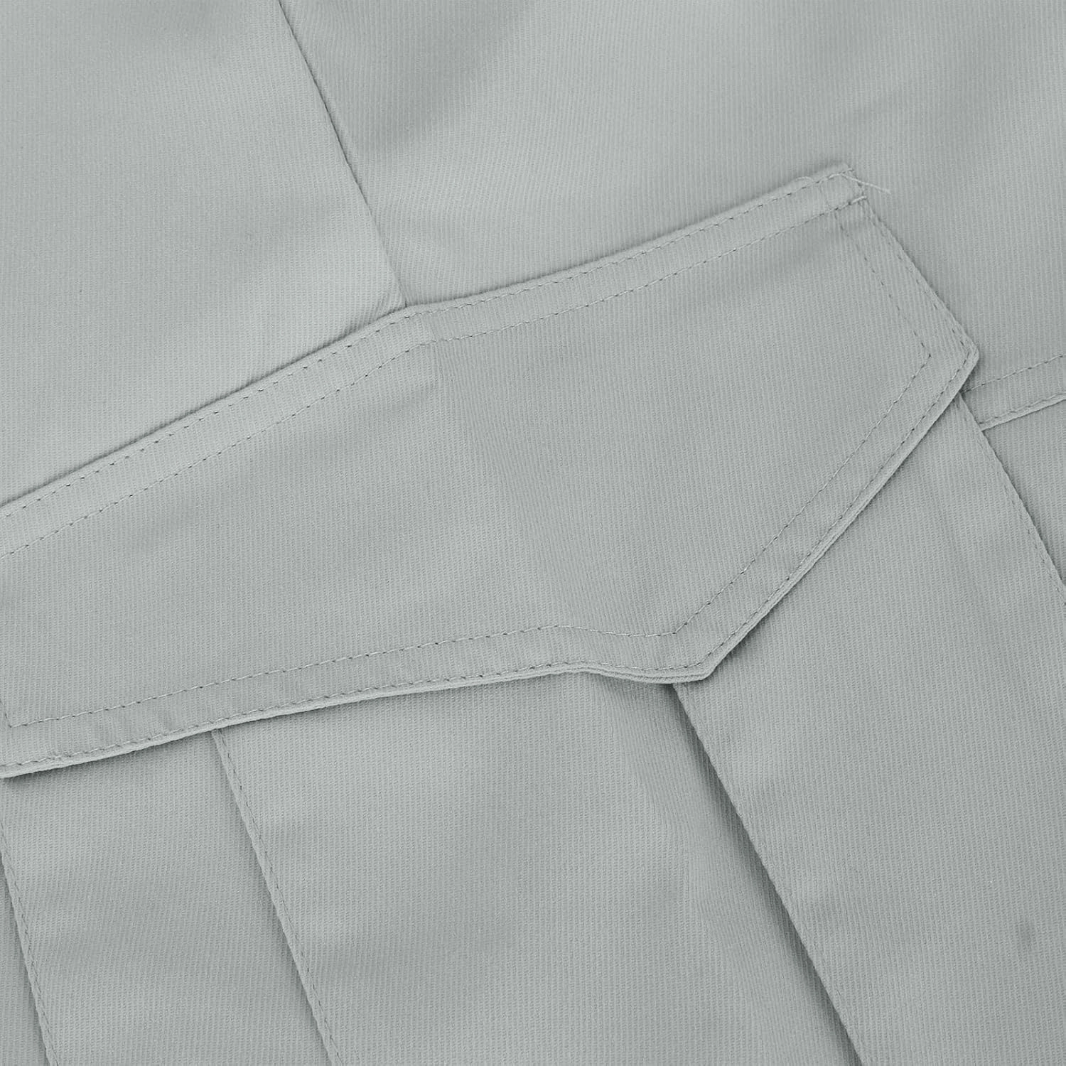 7 Inch Inseam Shorts Men 2023 Casual Stylish Drawstring Stretch Multi Pockets Cargo Shorts Utility Tooling Shorts