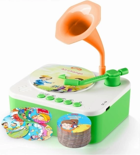 96 Cards Vintage Gramophone Children's Storyteller Sleeping Music Box DIY Recorder is a Good Gift for Children's Birthday Holiday Christmas