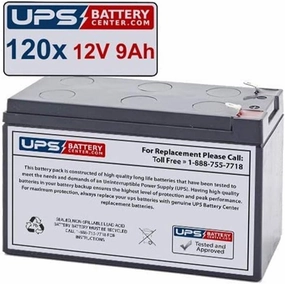 (120) 12V 9Ah F2 - Compatible Replacement Battery Set for Liebert Nfinity 12kVA by UPSBatteryCenter