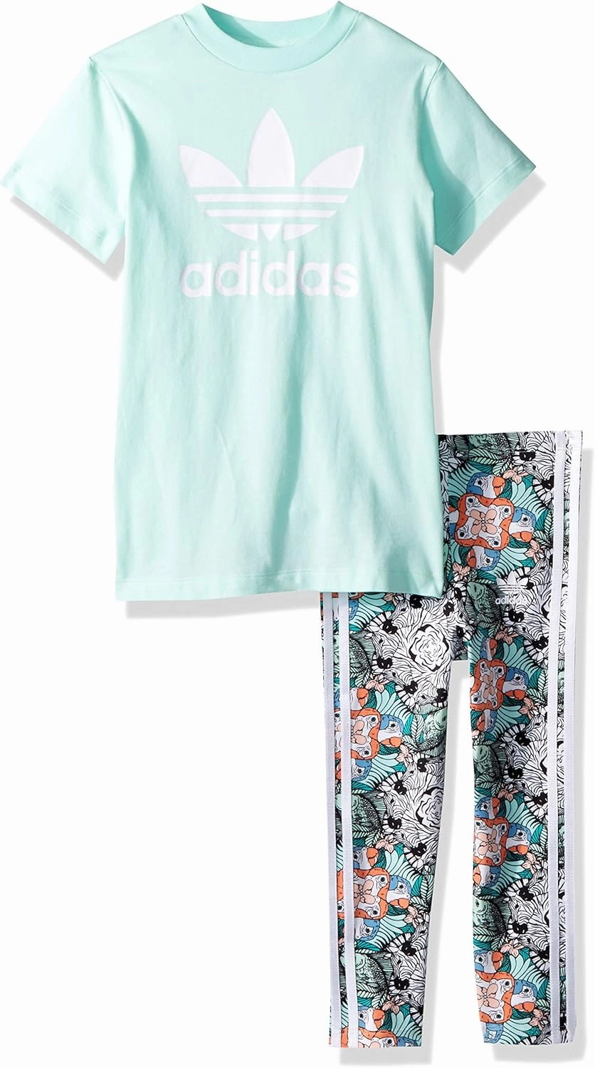adidas Originals unisex-child Zooanimal Print Tee Set
