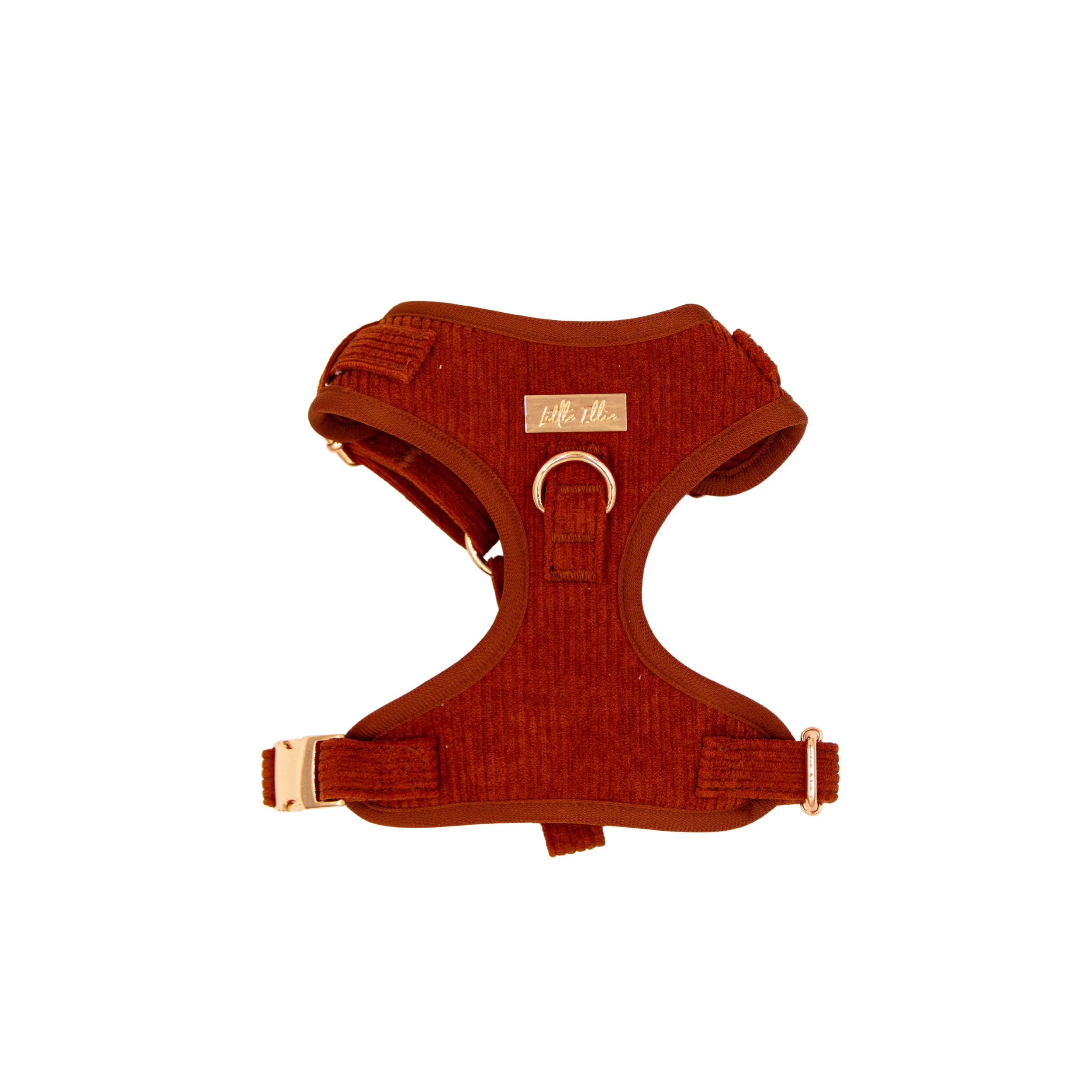 Adjustable Dog Harness LUXE| Rust Corduroy