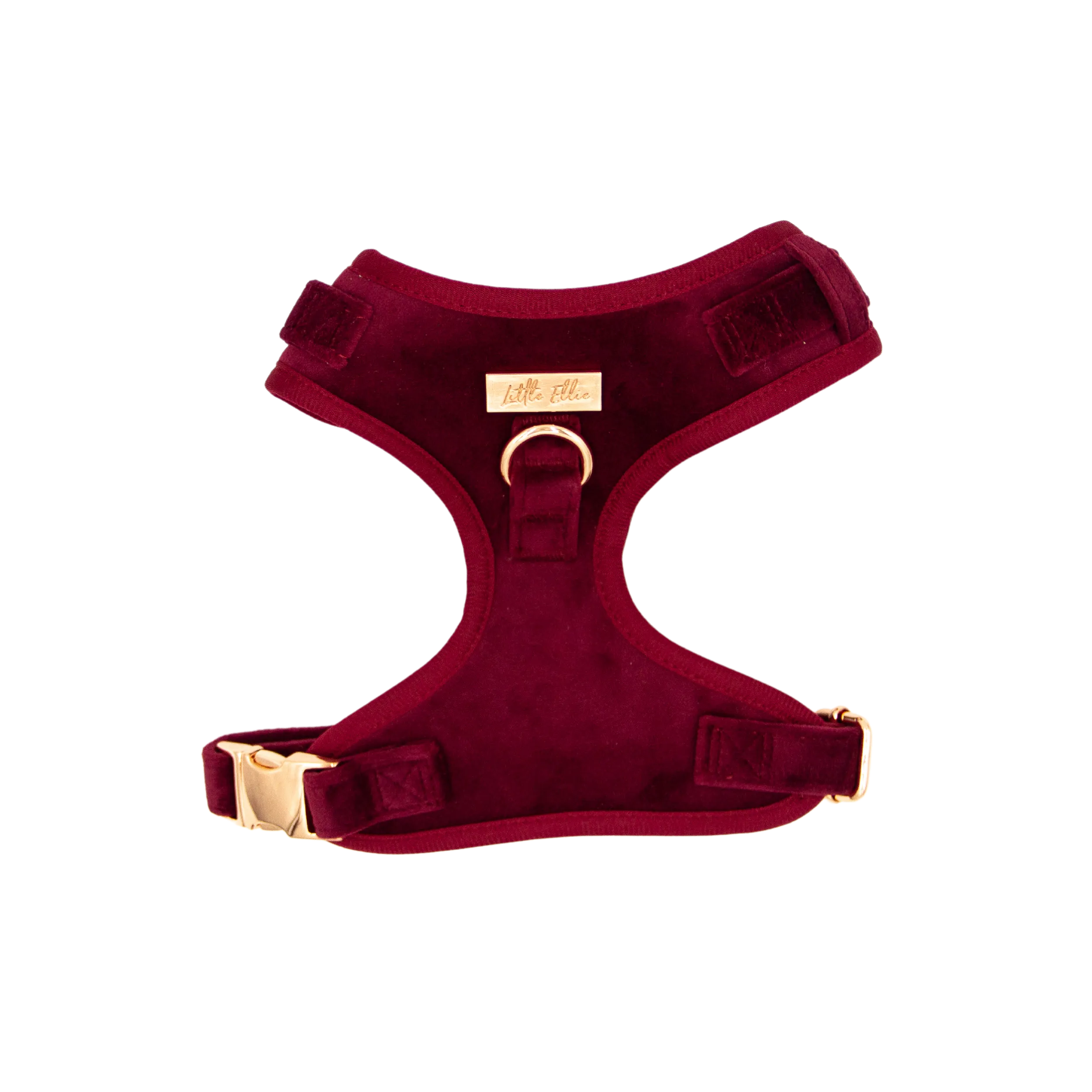 Adjustable Dog Harness LUXE| Wine Velvet