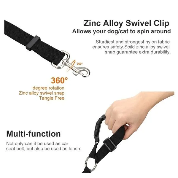 Adjustable Dog Seat Belt Harness