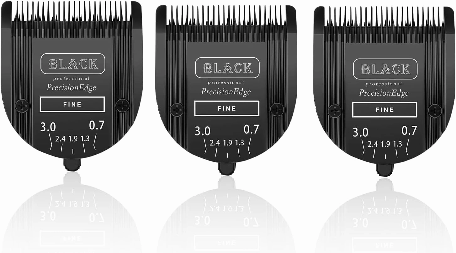 Adjustable 5 in 1 Blades Compatible with WAHL Arco,Bravura .Chromado，Creativa，Figura Dog Clippers for Dogs Grooming(Black/3PC)