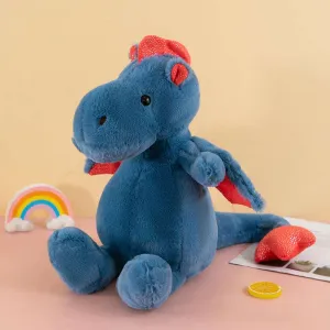 Adorable stuffed blue dragon